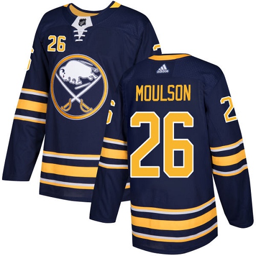 Adidas Buffalo Sabres 26 Matt Moulson Navy Blue Home Authentic Youth Stitched NHL Jersey